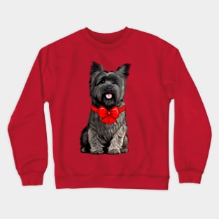 Cairn Terrier Dressed for the Holidays Crewneck Sweatshirt